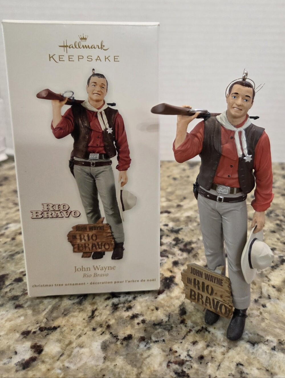 Hallmark Keepsake John Wayne Rio Bravo 2012 Christmas Ornament Cowboy Western